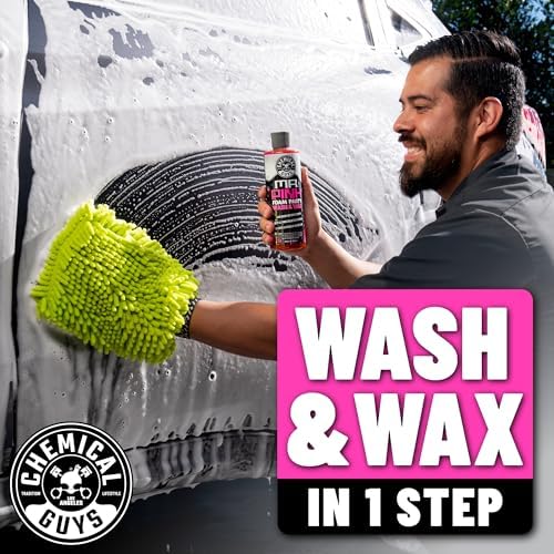 Mr. Pink Foam Party Wash & Wax Soap, Tangerine, 1 Gallon
