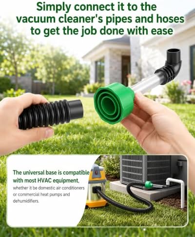 AC Drain Line Cleaner, HVAC Condensate Drain Cleaner with Clear Tube