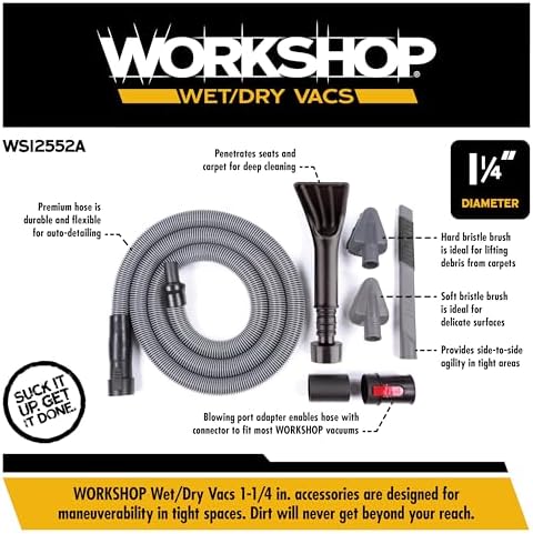 WS12552A 1-1/4-in. Auto Detailing Vac Attachment Kit