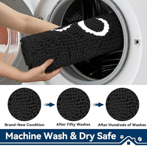 Super Absorbent Dog Door Mat, 48"*30" Anti Slip Mat for Muddy Paws