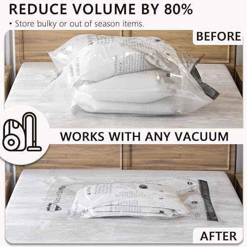 Vacuum Storage Bags for Travel & Home with Electric Pump, 28 Combo