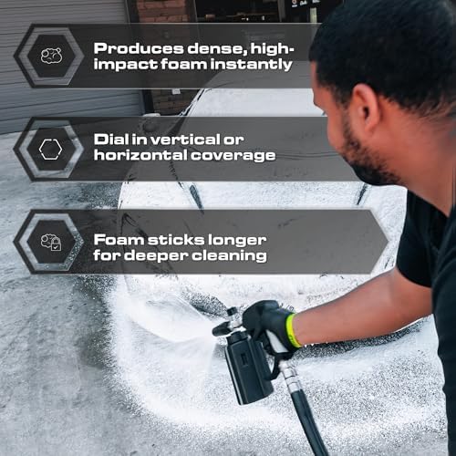 Foam Cannon PRO for Pressure Washers, 1/4" Quick Connect, Thick