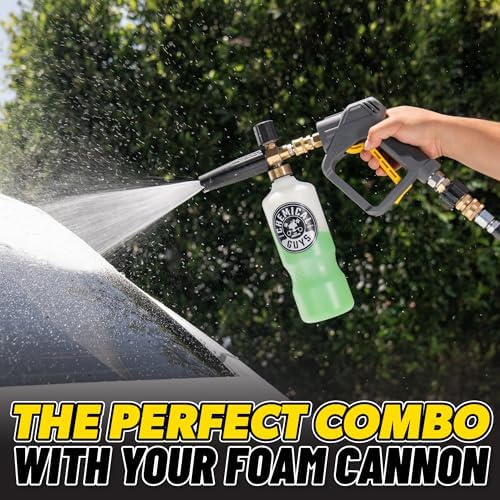 Snubby Short Pressure Washer Gun with Foam Cannon Attachment