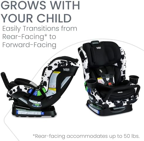 Britax Poplar S Convertible Car Seat, Slim 17” Design — Cowmooflage