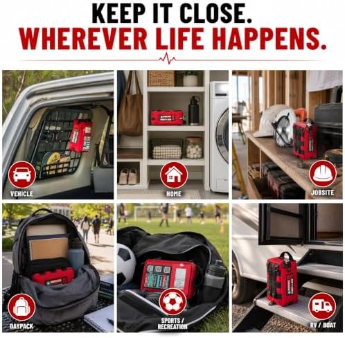 42-Piece Emergency Response First Aid Kit, Compact Everyday Kit