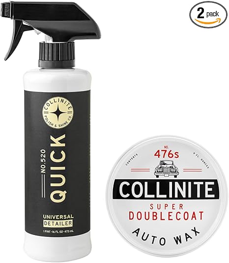 Collinite 520 Quick Detailer and 476S Super Double Coat Auto Wax Combo