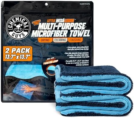 Little Megalodon Multi-Purpose Microfiber Towels, 2 Pack