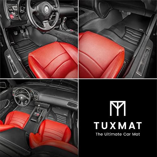 For Honda S2000 1999-2009 Models - Custom Car Mats - Maximum Coverage, All Weather, Laser Measured - This Full Set Includes 1st Row Black