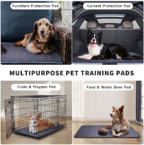 2-Pack Extra Large Reusable Dog Mat for Floor, Waterproof Dog Playpen, Super Absorbent Washable Pee Pads for Dogs, Pet Whelping Mat, Potty Training - 36" x 72"