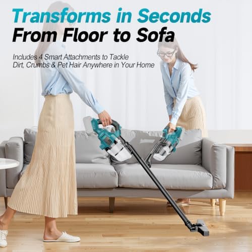 Cordless Handheld Vacuum Cleaner Compatible with Makita 18V Battery