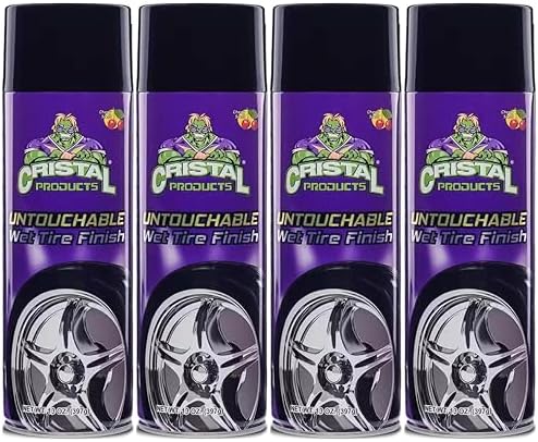 Untouchable Tire Shine Spray, No Sling Tire Shine 13oz 4PK