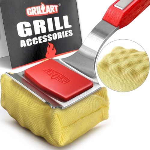 SteamWizards Grill Brush Bristle Free, Seamless-Fit Scrub Scraper