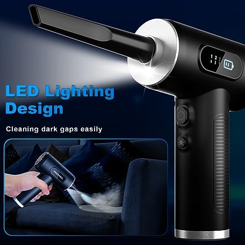 Compressed Air Duster, Rechargeable Cordless Electric Air Blower