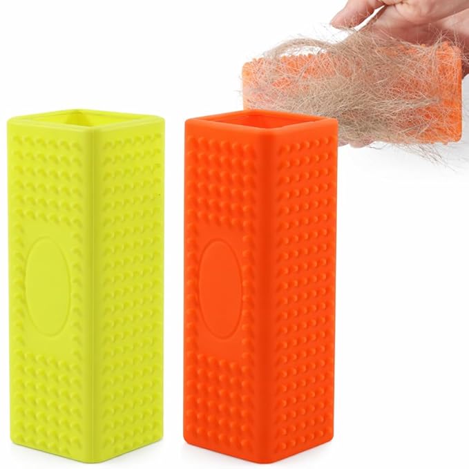 Pet Hair Remover for Furniture and Carpets - Rubber Brush Roller for Sofas and Hollow Cleaner