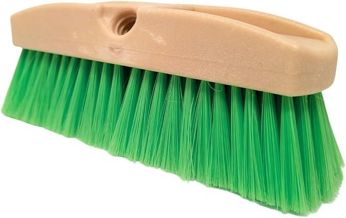 Teravan Green Flow Through Essential Flagged-End Brush Head, 10-Inch