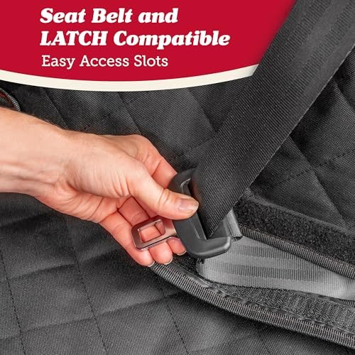 Bench Car Seat Protector, Waterproof Cover, Universal Fit, Black