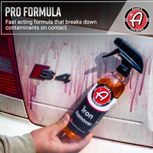 Adam's Iron Remover (Gallon) - Iron Out Fallout & Stop Rust Remover Spray for Car Detailing Removes Iron Particles in Auto Paint, Wheels, Motorcycle, RV & Boat - Use Before Clay Bar, Wax or Car Wash