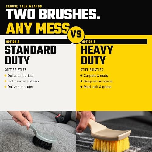 The Nifty Interior Detailing Brush, Soft Bristle, 2 Pack