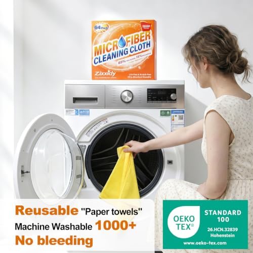 Microfiber Cleaning Cloth 64 Pcs 300GSM Microfiber Towels for Cars