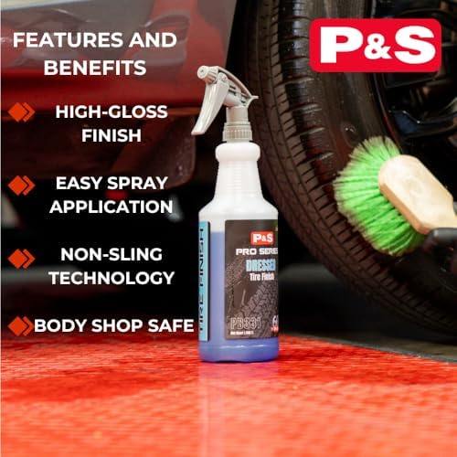 Dressed Tire Finish - Water-Based, High-Gloss Tire Dressing for a Clean, Satin Shine - 1 Gallon