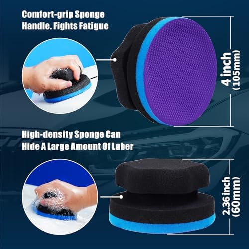 Clay Bar Pad, 2-Pack, Blue Purple
