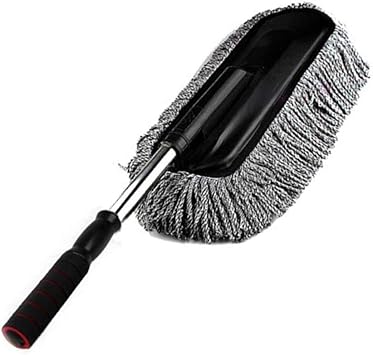 Removable Telescopic Car Wax Drag Nano Fiber Car Wash Brush Car Dusting Tool Car Mop Wax Dash Duster Exterior Interior C