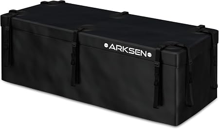 ARKSEN Waterproof Hitch Cargo Carrier Bag for 20" x 60" Baskets, 15 Cubic Feet Large Capacity Luggage Storage (58" L x 1