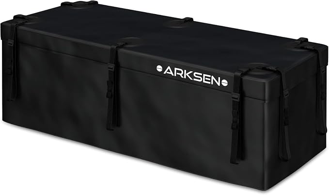 ARKSEN Waterproof Hitch Cargo Carrier Bag for 20" x 60" Baskets, 15 Cubic Feet Large Capacity Luggage Storage (58" L x 1