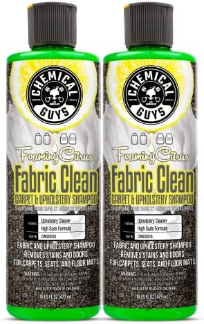 CWS2031602 Foaming Citrus Fabric Clean Carpet & Upholstery Shampoo & Odor Eliminator (Car Carpets, Seats & Floor Mats), Safe for Cars, Home, Office, & More, 16 fl oz, 2 Pack