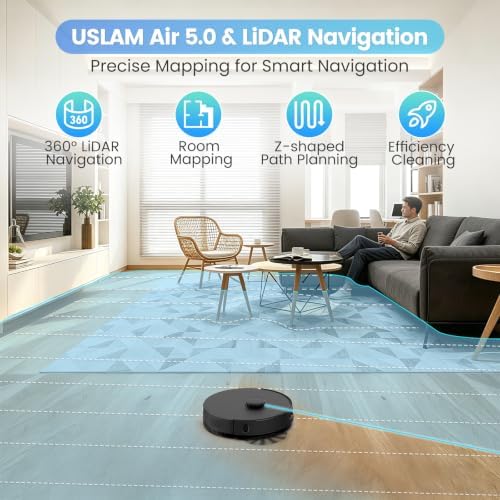 Robot Vacuum and Mop for Pet Hair, Intense Power-Lifting Suction