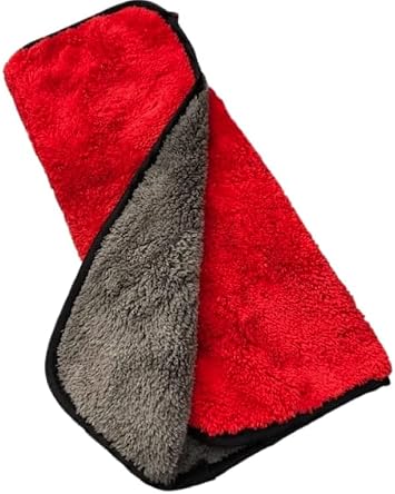 Rimpro-TecMicrofiber Towel Cloth Double Layer Professional Premium Valeting Car Washing Towel Dual Sided for Household C