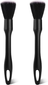 2PCS Car Detailing Brush Set, Ultra Soft Bristle Auto Interior Cleaning Brushes, Scratch-Free Dashboard Duster Kit for V