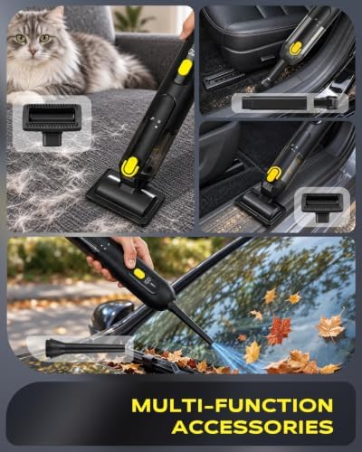 Handheld Vacuum Cleaner 20000PA High Power, 4-in-1 Mini Car Vacuum
