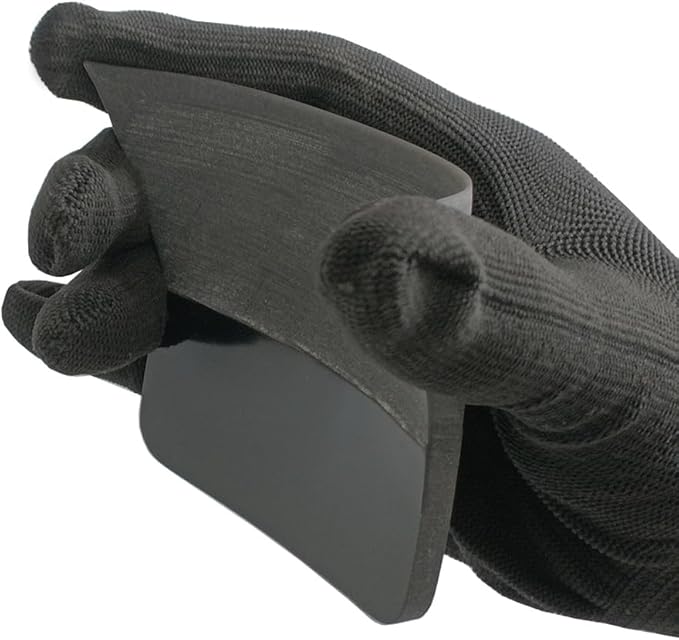 3 Sizes Car PPF Squeegee Soft TPU Rubber Blade Glass Window Cleaning Water Remover Scraper Carbon Wrap Vinyl Film Tool (Black 2 Cut)
