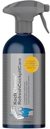 KOCHCHEMIE - Refresh Cockpit Care - Prosumer Line - UV Protection, Anti-Static Interior Cleaner - 500 ml
