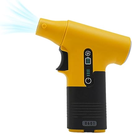 Electric Air Duster, 13000RPM Compressed Blower Fan Multi-Functional Tiny Electric Cleaner 3 Speeds Adjustable Rechargea