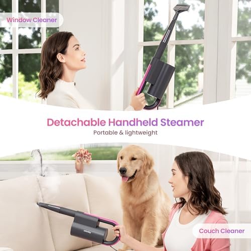 Steam Mop Cleaner, Detachable Handheld Steamer for Home Cleaning