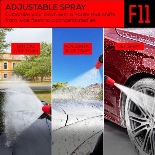 F11 Dual Chamber Foam Cannon for Pressure Washer, 36 oz Snow Foam