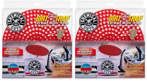Cyclone Dirt Trap Car Wash Bucket Insert, Red, 12 in, 2 Pack