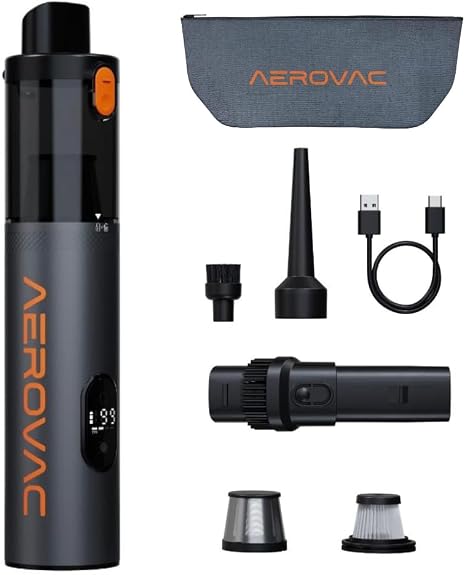 V-15 PRO Handheld Vacuum Cleaner, 2-in-1 Vacuum and Air Blower, Cordless, HEPA Filter, Car Interior Clean - Cleanova