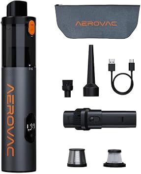 V-15 PRO Handheld Vacuum Cleaner, 2-in-1 Vacuum and Air Blower, Cordless, HEPA Filter, Car Interior Clean