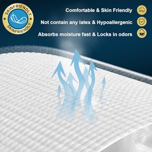 Disposable Bed Pads 36" x 36" 50 Count for Adults, Kids, Puppy Training