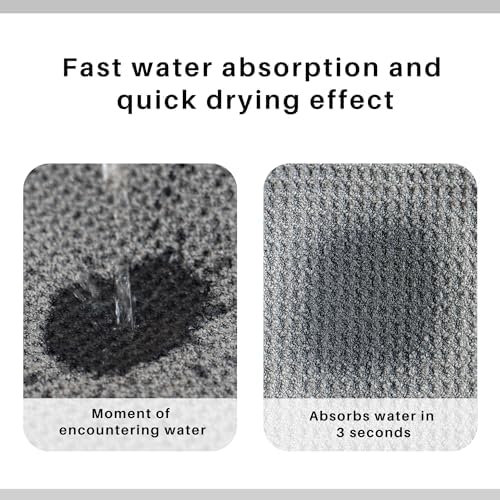 2 Pack Waffle Microfiber Hair Towel Wraps for Women, 32 x 11 In