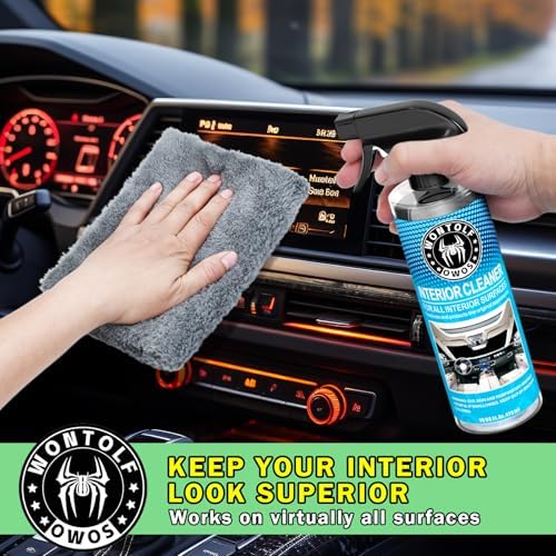 CWK188 Car Wash Kit with Foam Gun, Car Wash Soap, Interior Detailer Cleaner, Wheel Cleaner, Car Care Cleaning Detailing Kit for Cars Trucks RVs SUVs Motorcycles (Works w/Garden Hose), 10 Items