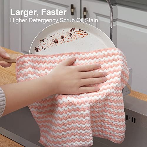 Microfiber Cleaning Cloth, 12 Piece Set, Large, Multi Color