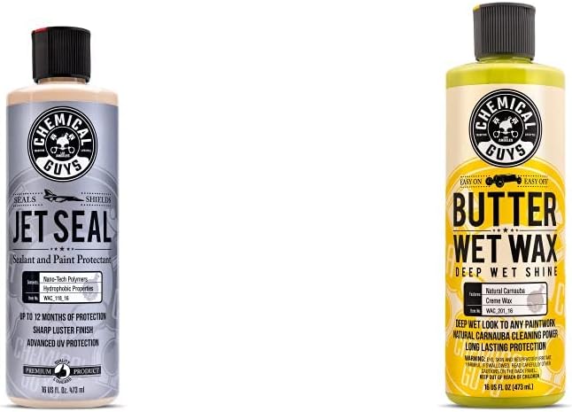 WAC_118_16 JetSeal Anti-Corrosion Sealant and Paint Protectant (16 oz) and WAC_201_16 Butter Wet Wax (16 oz) Bundle