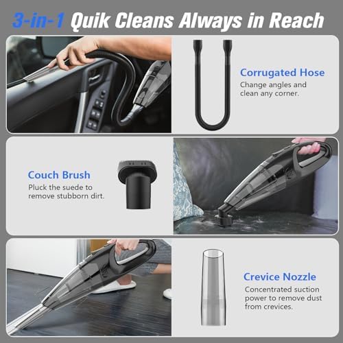 Cordless Handheld Vacuum with 12kPa Hurricane Suction