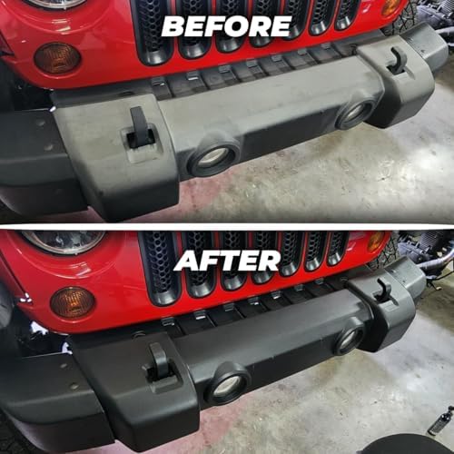 Black Trim Restorer - Lasts 6+ Months, Dye Infused Waterproof Plastic Restorer for Cars - Perfect for Faded Bumpers, Trim & Vinyl on Jeeps, Truck Beds, Avalanches & ATVs | 8oz