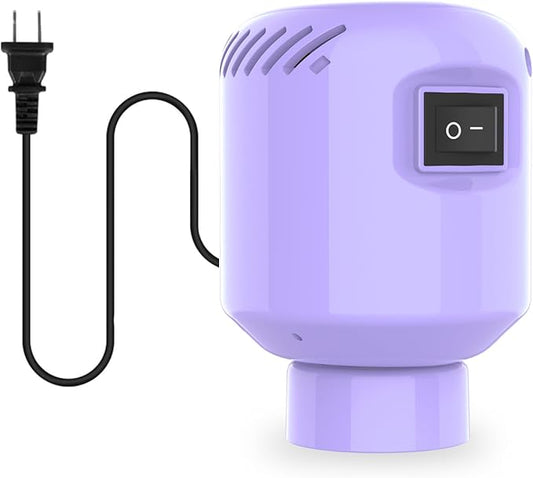 Electric Pump for Vacuum Storage Bags, Travel Vacuum Pump for Various Vacuum Seal Bags Portable Vacpack Air Pump for Compression Clothing Blanket Luggage Purple (Storage Bag Not Included)