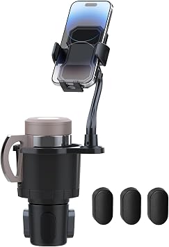 Belinous Car Cup Holder Expander with Phone Holder